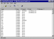 AutoSitePasswords screenshot